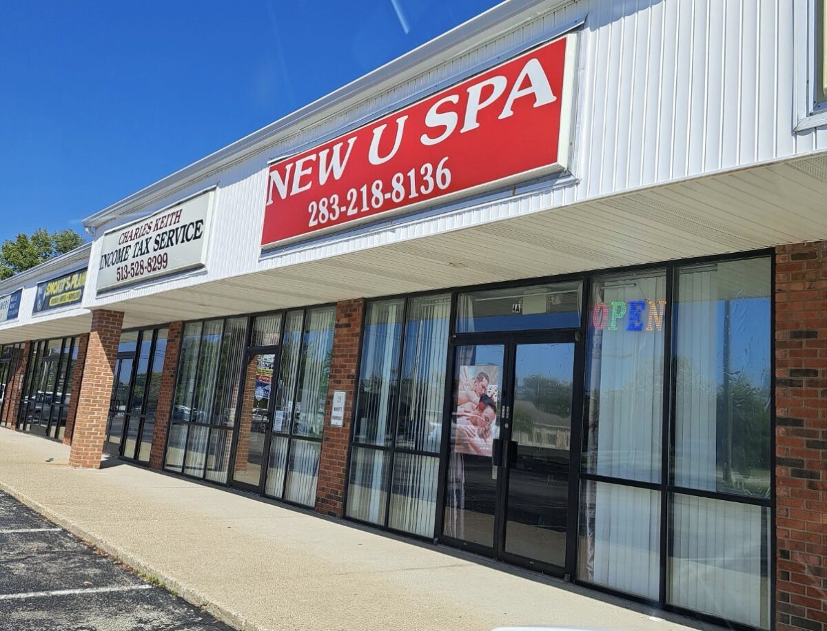 A picture of New U Spa's sister location, that was raided for prostitution in Clermont County, Ohio. | PHOTO VIEWER SUBMITTED