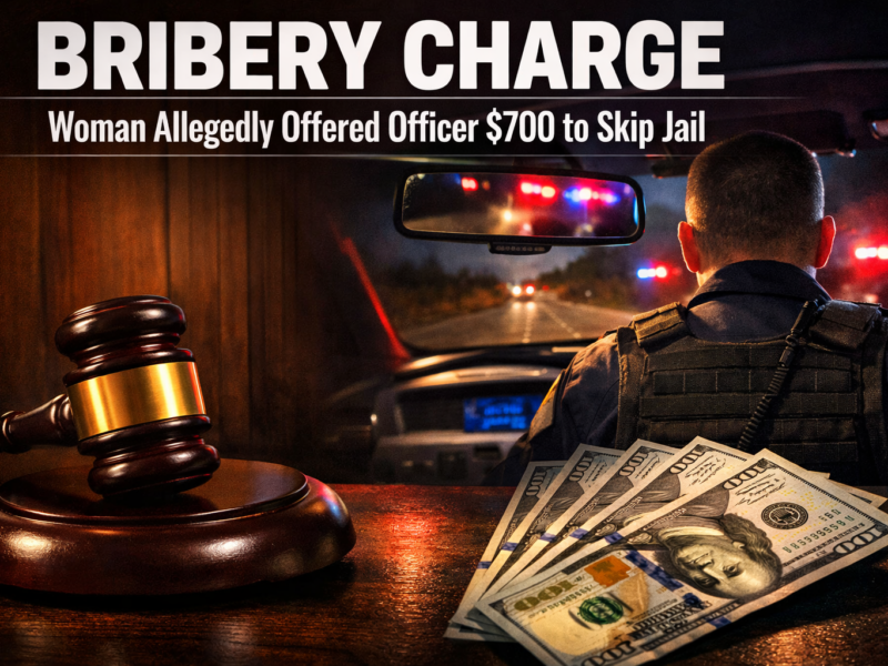 Milford woman faces felony bribery charge after allegedly offering officer $700
