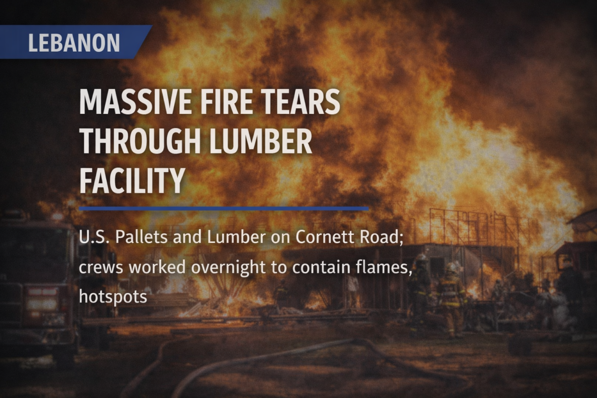 Massive fire erupts overnight at local lumber yard