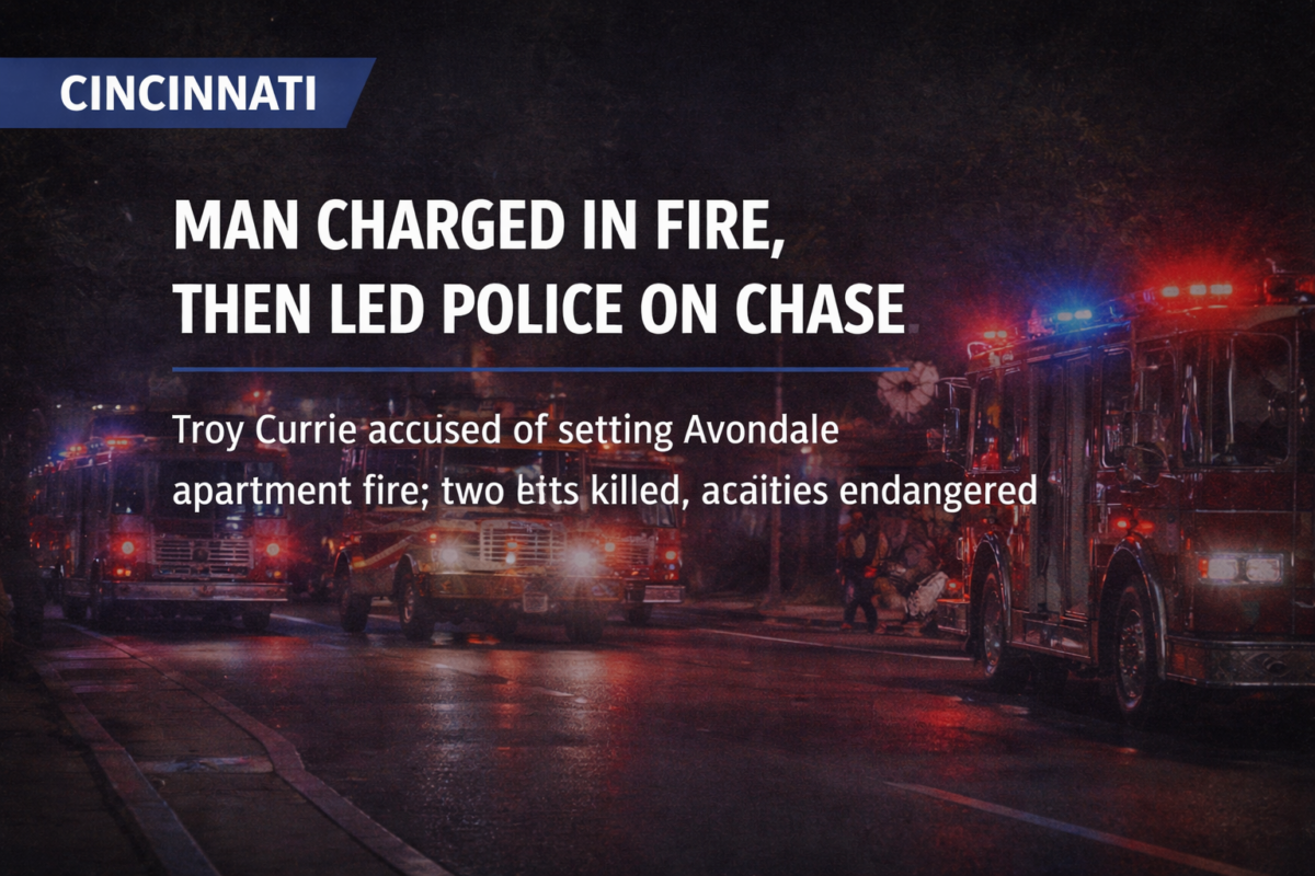 Man faces charges in apartment fire, police chase