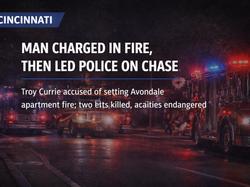 Man faces charges in apartment fire, police chase