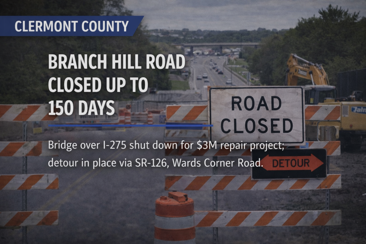 Major road closures in Clermont Co. as bridge repairs start