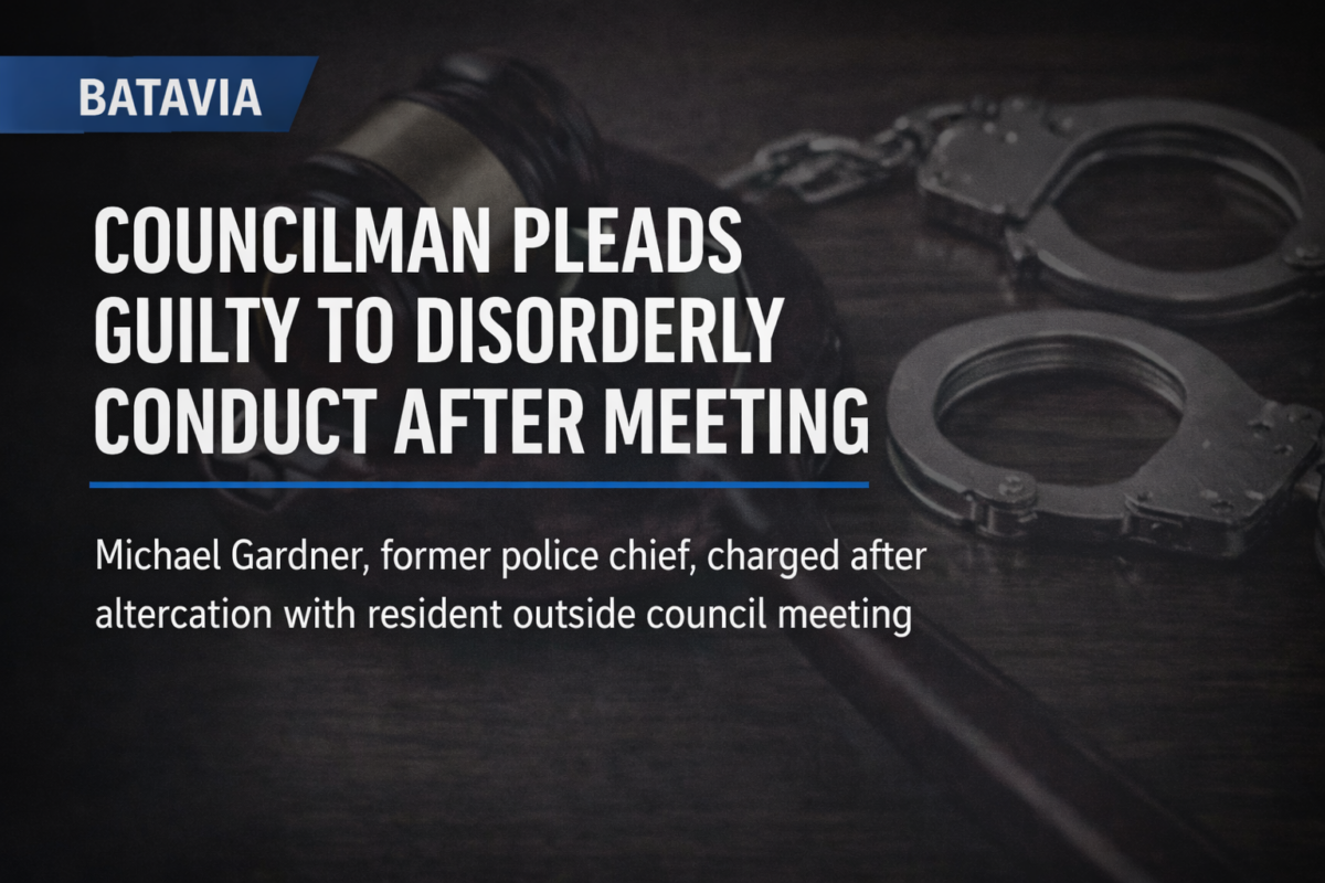Former Batavia police chief turned councilman pleads guilty after post-meeting altercation