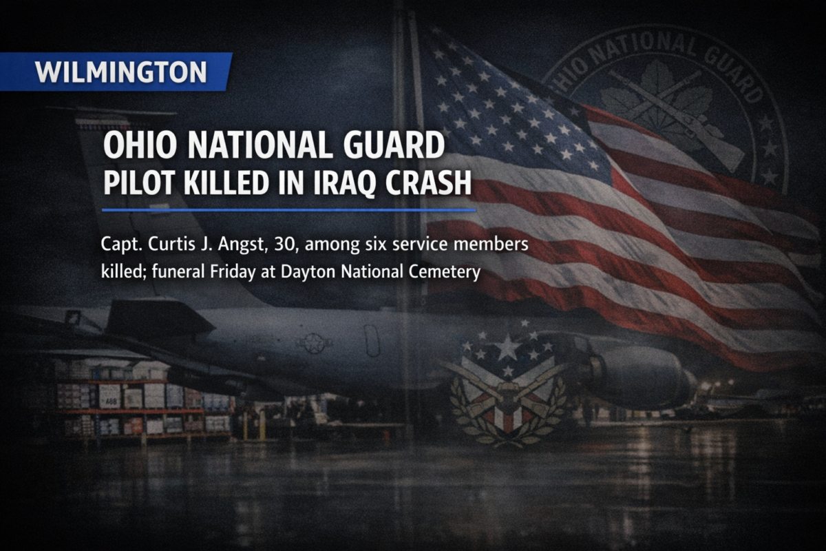 Funeral held today for Ohio National Guard pilot killed in Iraq air crash