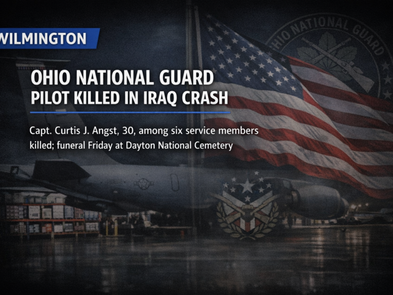 Funeral held today for Ohio National Guard pilot killed in Iraq air crash