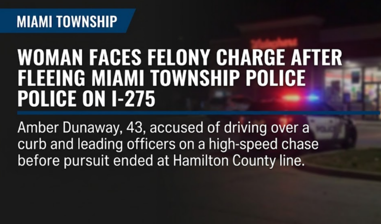 Felony charge filed after woman allegedly fled Miami Township police