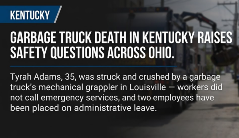 Garbage truck death in Kentucky raises safety questions across Ohio