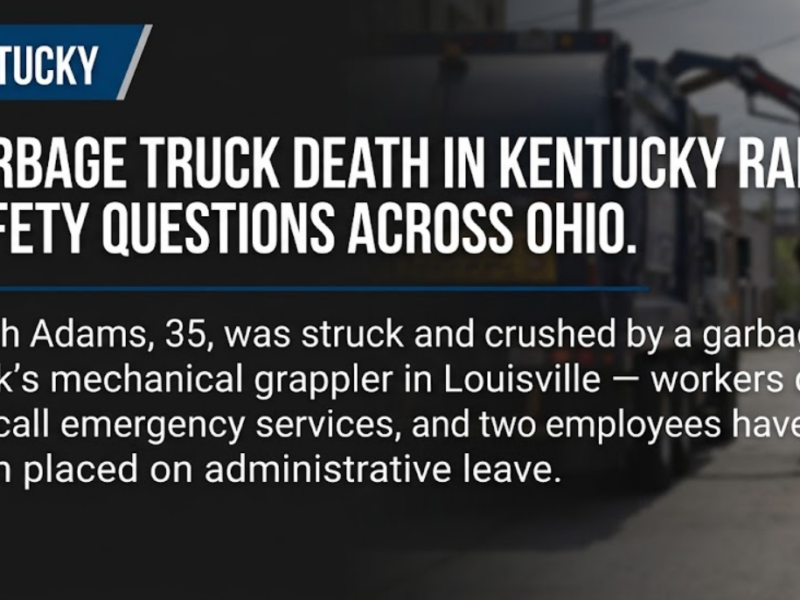 Garbage truck death in Kentucky raises safety questions across Ohio