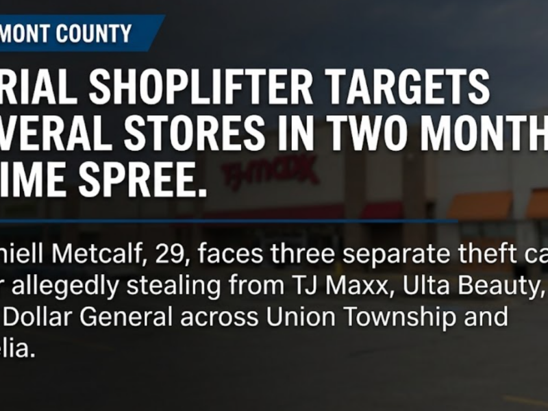 Serial shoplifter targets several stores in two month crime spree