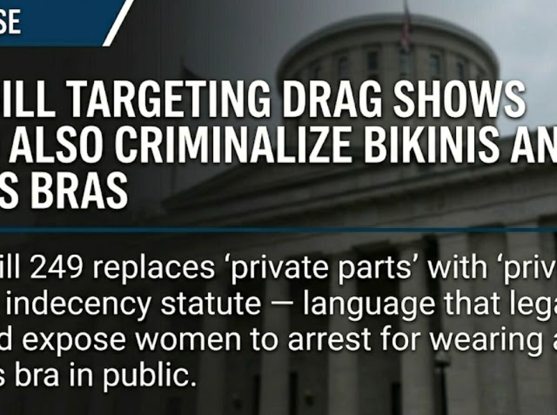 Ohio bill targeting drag shows could also criminalize bikinis and sports bras, legal experts warn