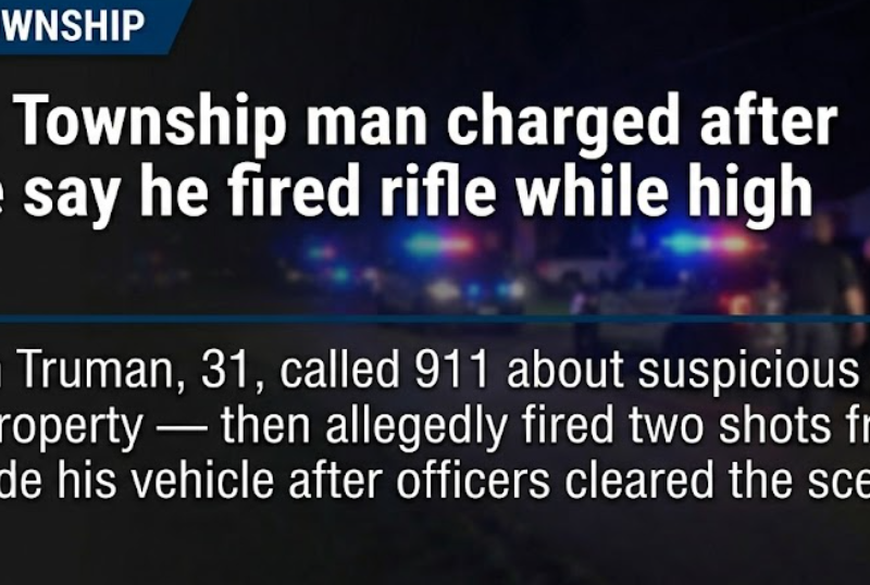 Union Township man charged after police say he fired rifle while high
