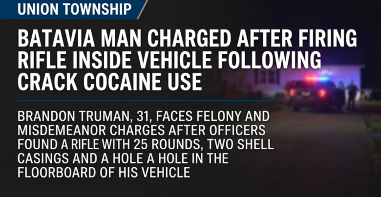 Batavia man charged following rifle fire inside vehicle after smoking crack earlier in the day