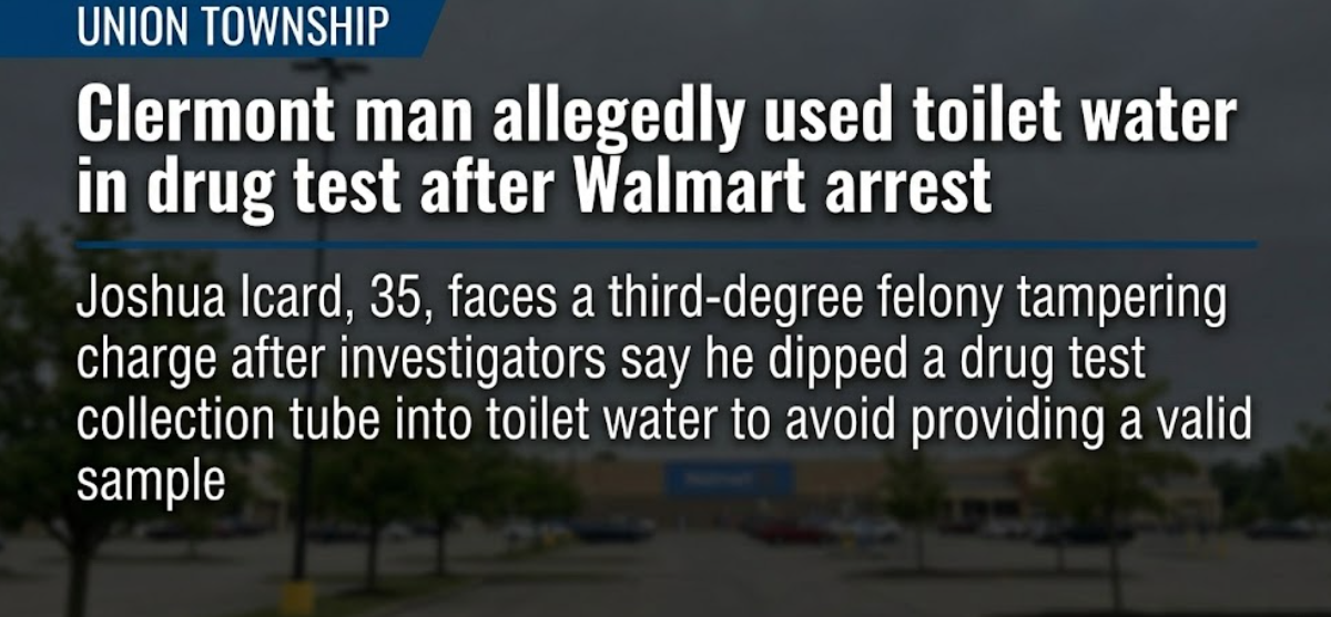 Clermont man allegedly used toilet water in drug test after Walmart arrest