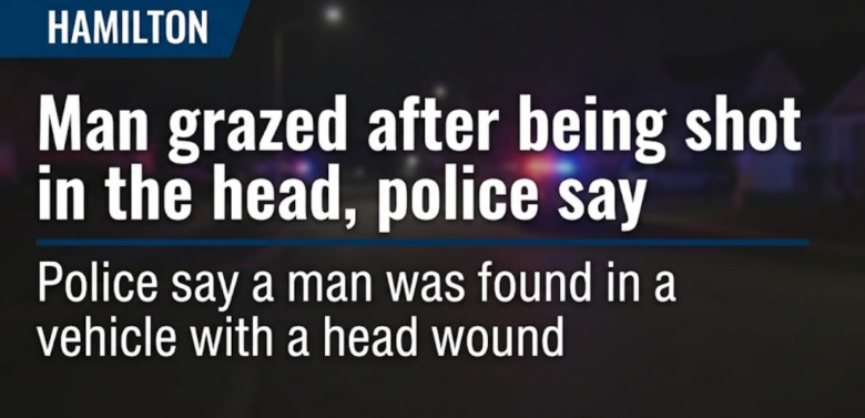 Man grazed after being shot in head following dispute
