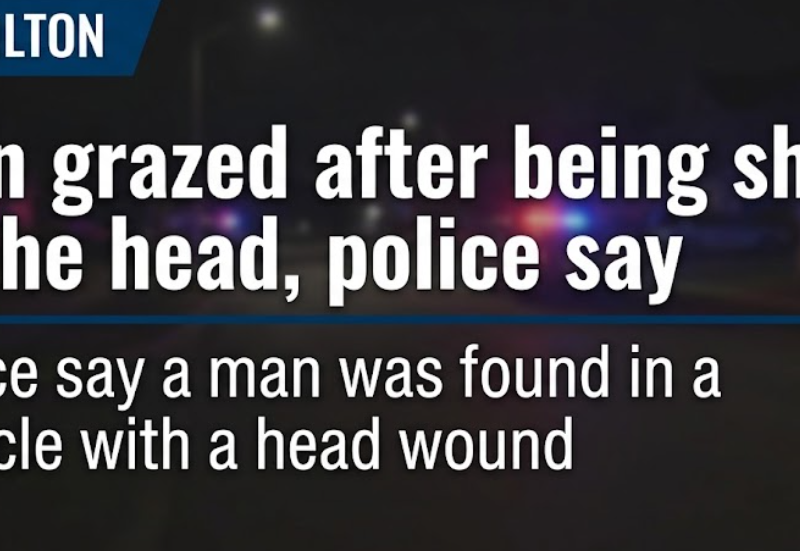 Man grazed after being shot in head following dispute