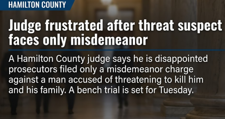 Judge angry after man who threatened to kill his “whole family” will only face a single misdemeanor charge