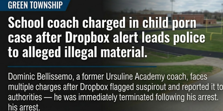 School coach charged in child porn case after Dropbox alert leads police to alleged illegal material