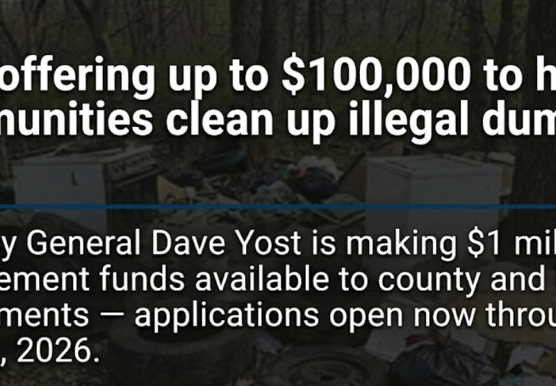 Ohio offering up to $100,000 in grants to help communities clean up illegal dump sites
