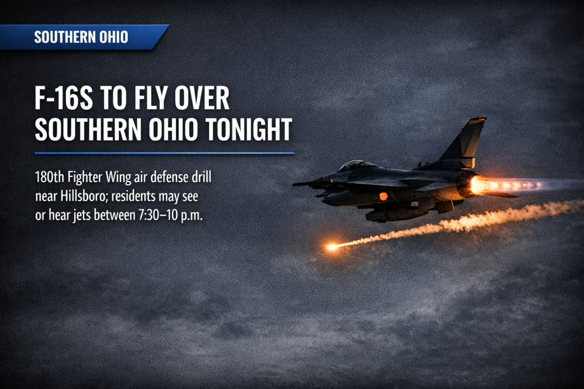 Ohio Air National Guard jets to fly over southern Ohio tonight in air defense drill