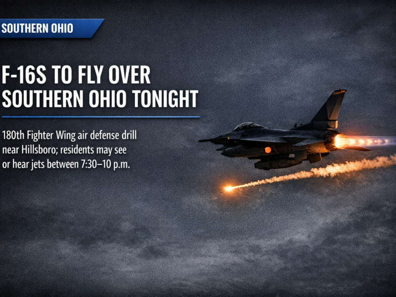 Ohio Air National Guard jets to fly over southern Ohio tonight in air defense drill