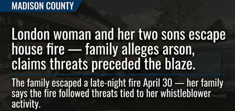 London woman and her two sons escape house fire — family alleges arson, claims threats preceded the blaze