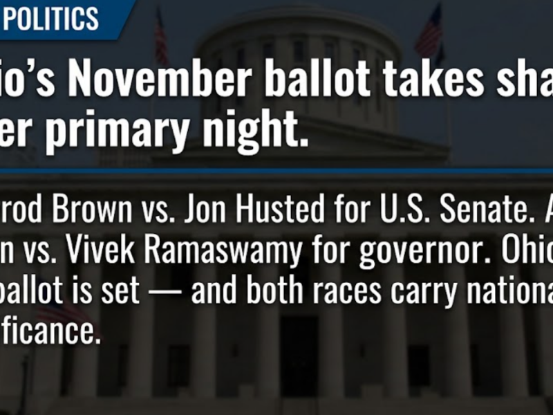 Ohio's November ballot takes shape after primary night
