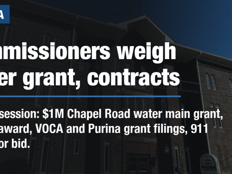 Commissioners weigh water grant, contracts