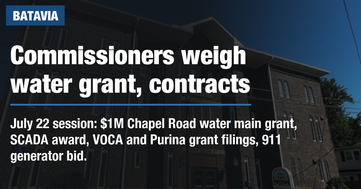 Commissioners weigh water grant, contracts