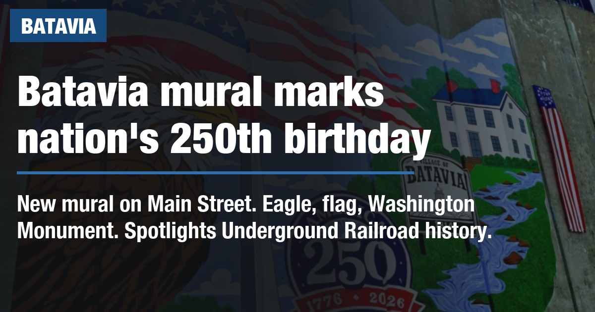 Batavia mural marks nation's 250th birthday