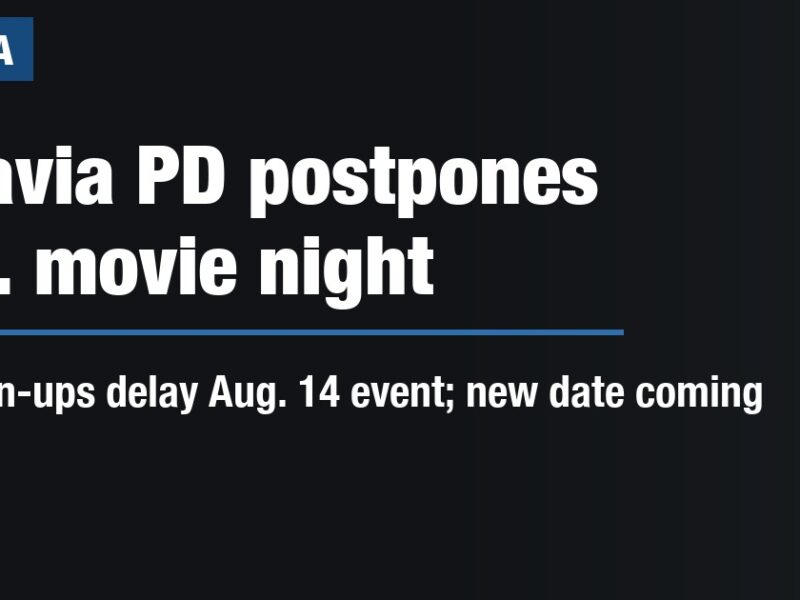 Batavia PD postpones Aug. movie night