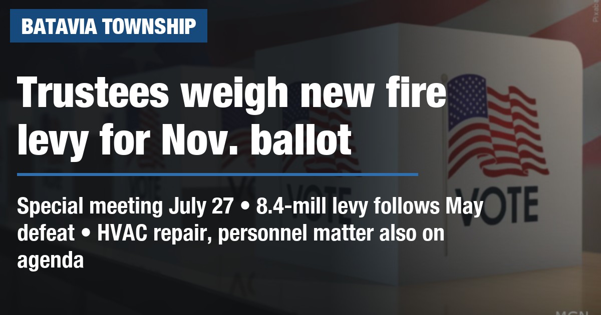 Trustees weigh new fire levy for Nov. ballot