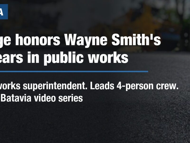Village honors Wayne Smith's 39 years in public works