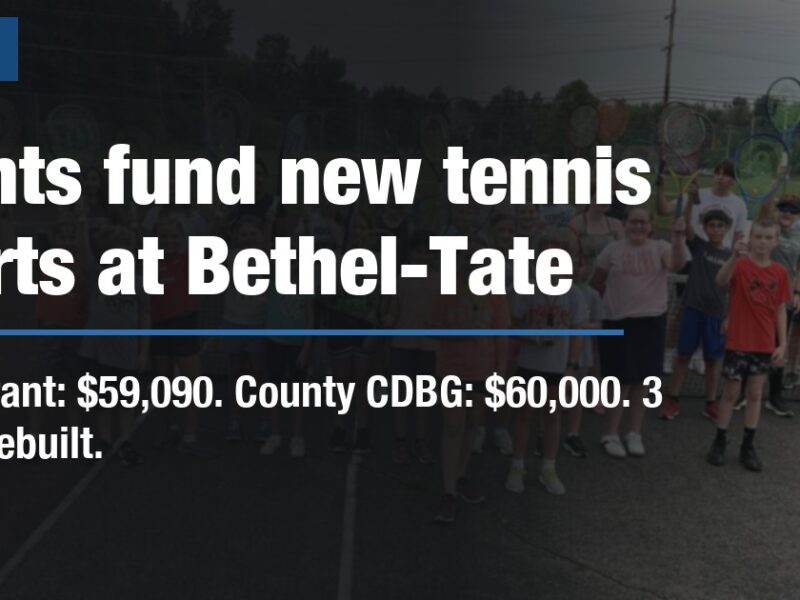 Grants fund new tennis courts at Bethel-Tate
