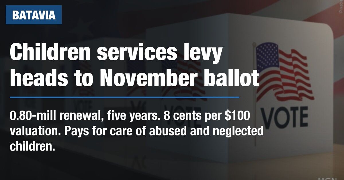 Clermont commissioners place children services levy renewal on November ballot