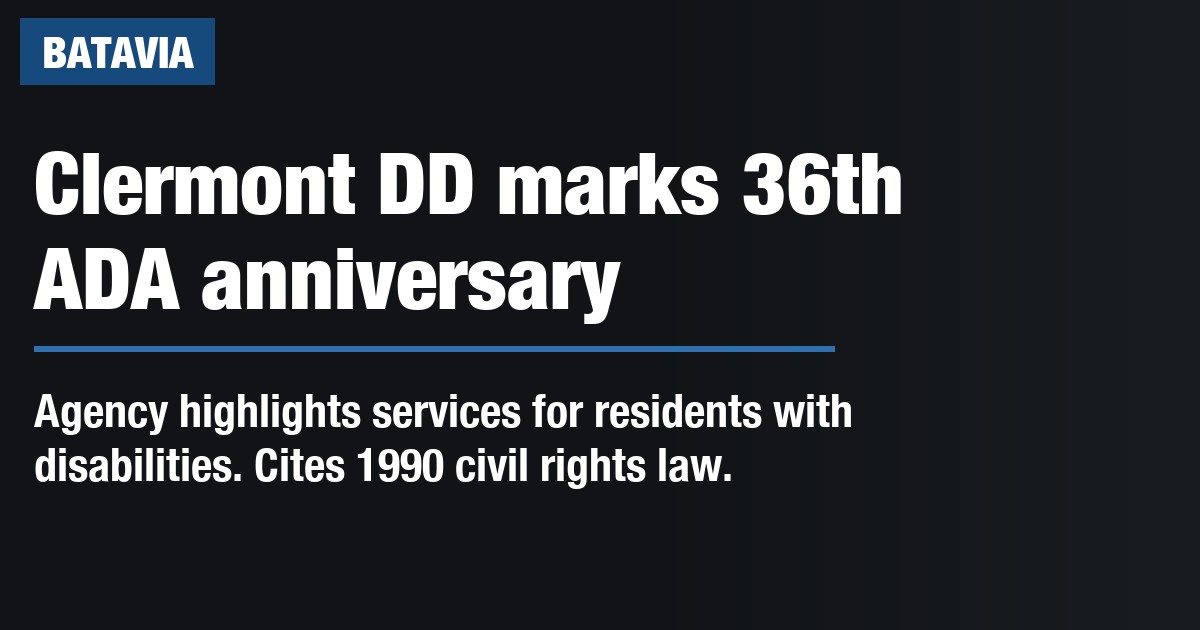 Clermont DD marks 36th ADA anniversary