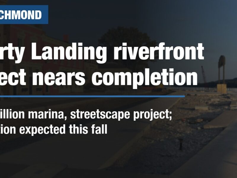 Liberty Landing riverfront project nears completion