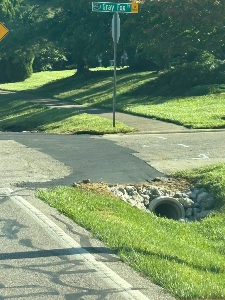 New drainage culvert installed along Cook Road
