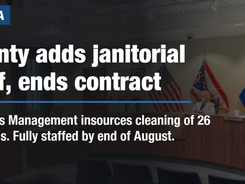 County adds janitorial staff, ends contract