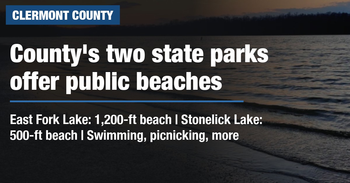 County's two state parks offer public beaches
