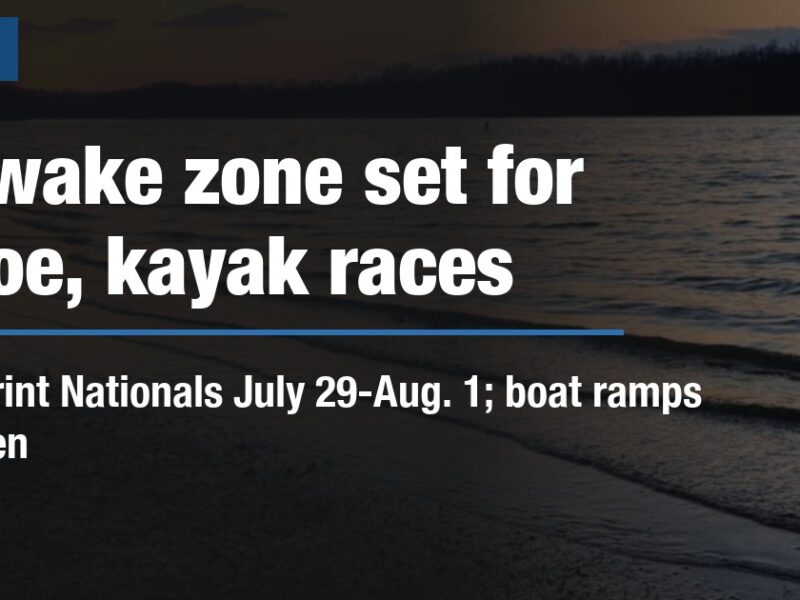 No-wake zone set for canoe, kayak races