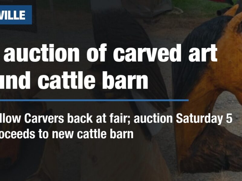 Fair auction of carved art to fund cattle barn