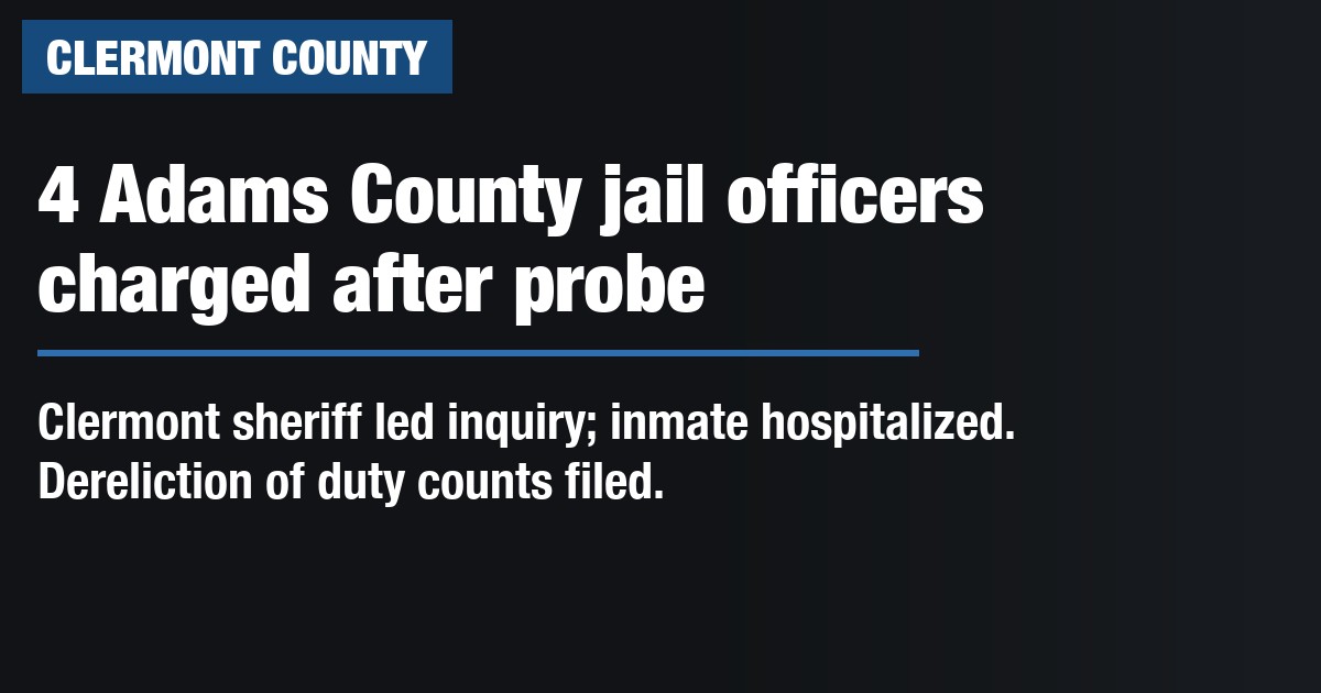 4 Adams County jail officers charged after probe