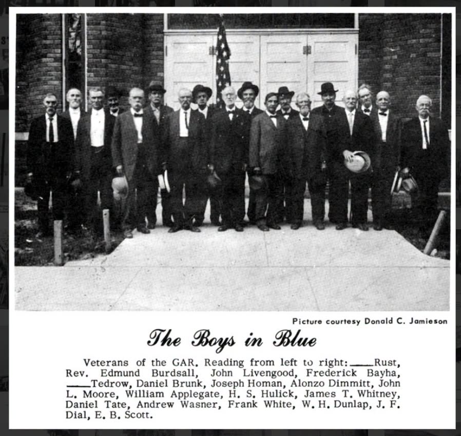 Grand Army of the Republic veterans photographed in Batavia