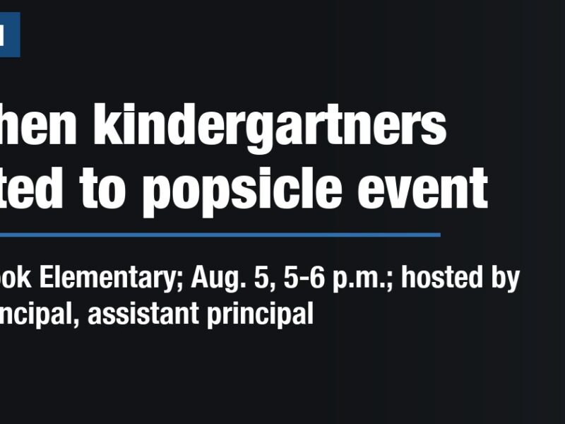 Goshen kindergartners invited to popsicle event