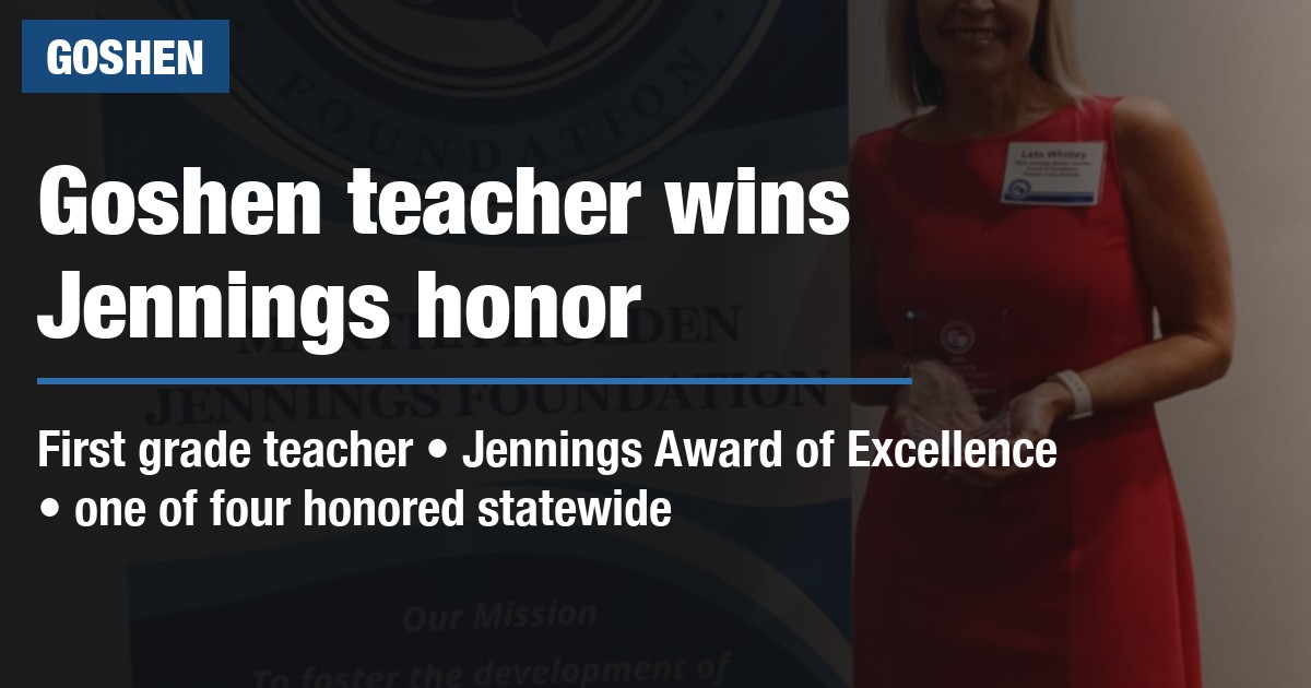 Goshen teacher wins Jennings honor