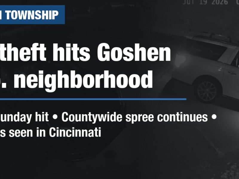 Car theft hits Goshen Twp. neighborhood