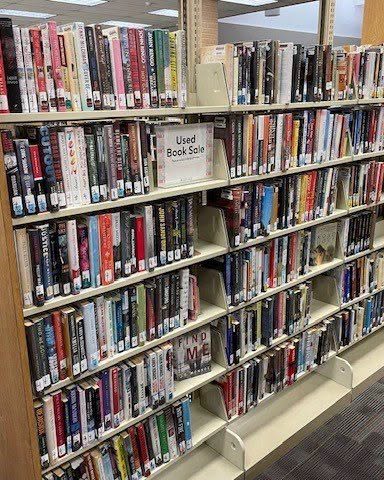 Used books line library shelves at a Clermont County branch