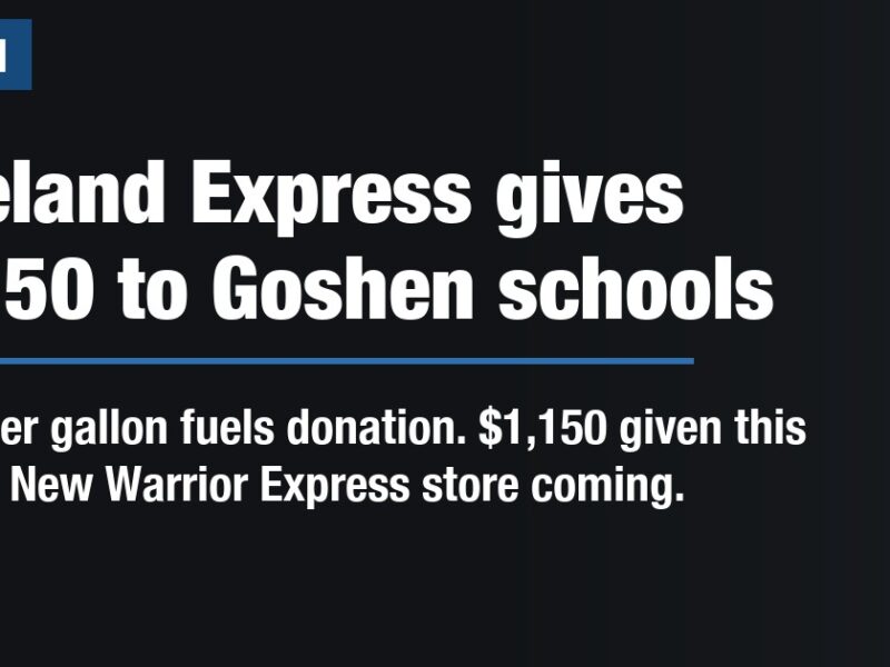 Loveland Express gives $1,150 to Goshen schools