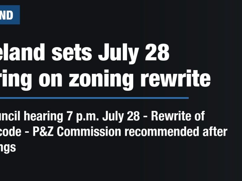 Loveland sets July 28 hearing on zoning rewrite