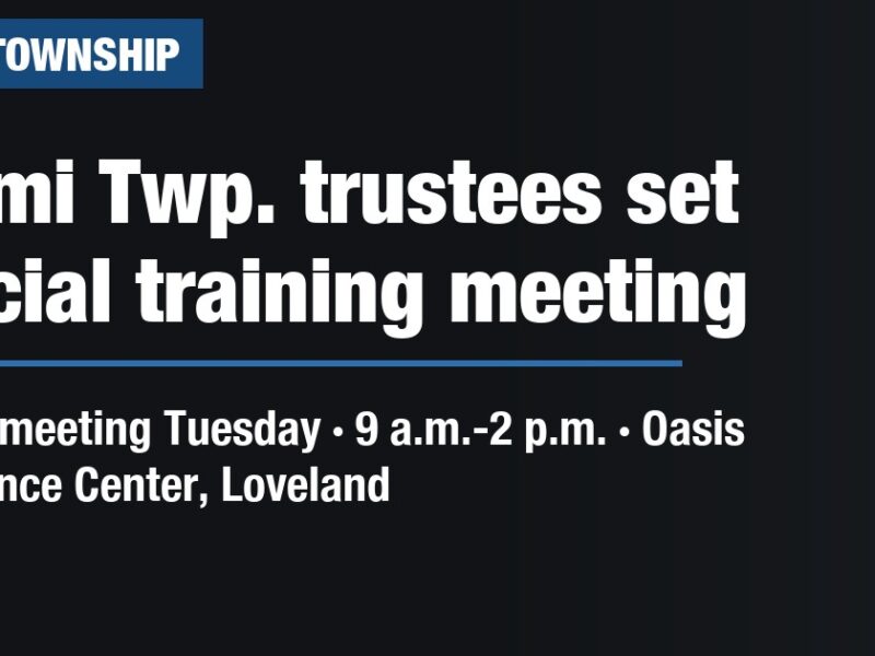 Miami Twp. trustees set special training meeting